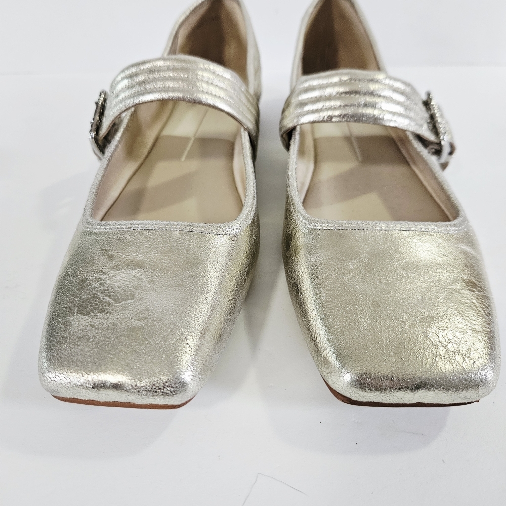 NWOB Anthropologie Dolce Vita Arora Buckled Mary Jane Square Toe Ballet Flats 12 - Picture 8 of 14